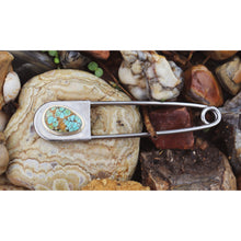 Load image into Gallery viewer, Turquoise Safety Pin
