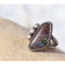 Load image into Gallery viewer, Ammolite ring size 8.5