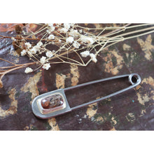 Load image into Gallery viewer, Agate Safety Pin