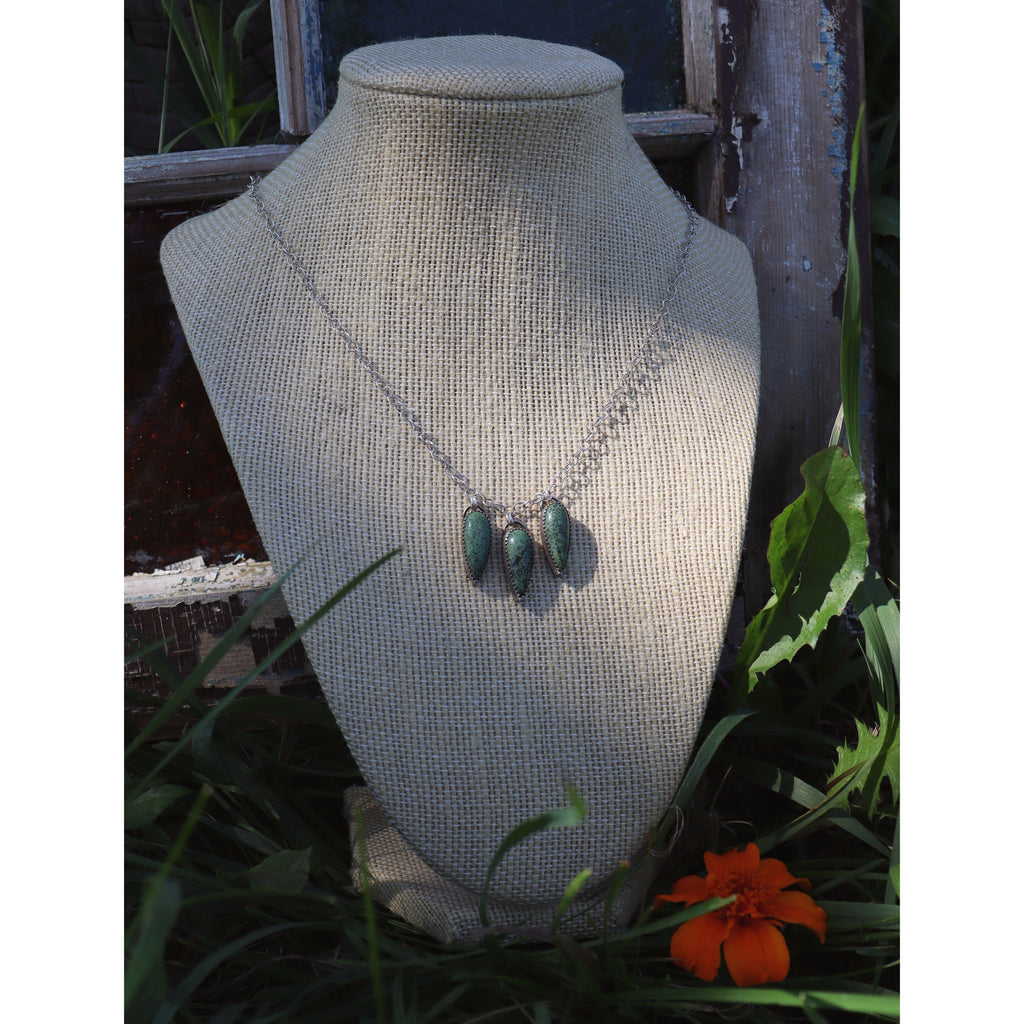 Three Turquoise Teardrops