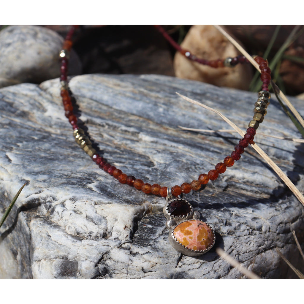 Ocean Jasper and Garnet