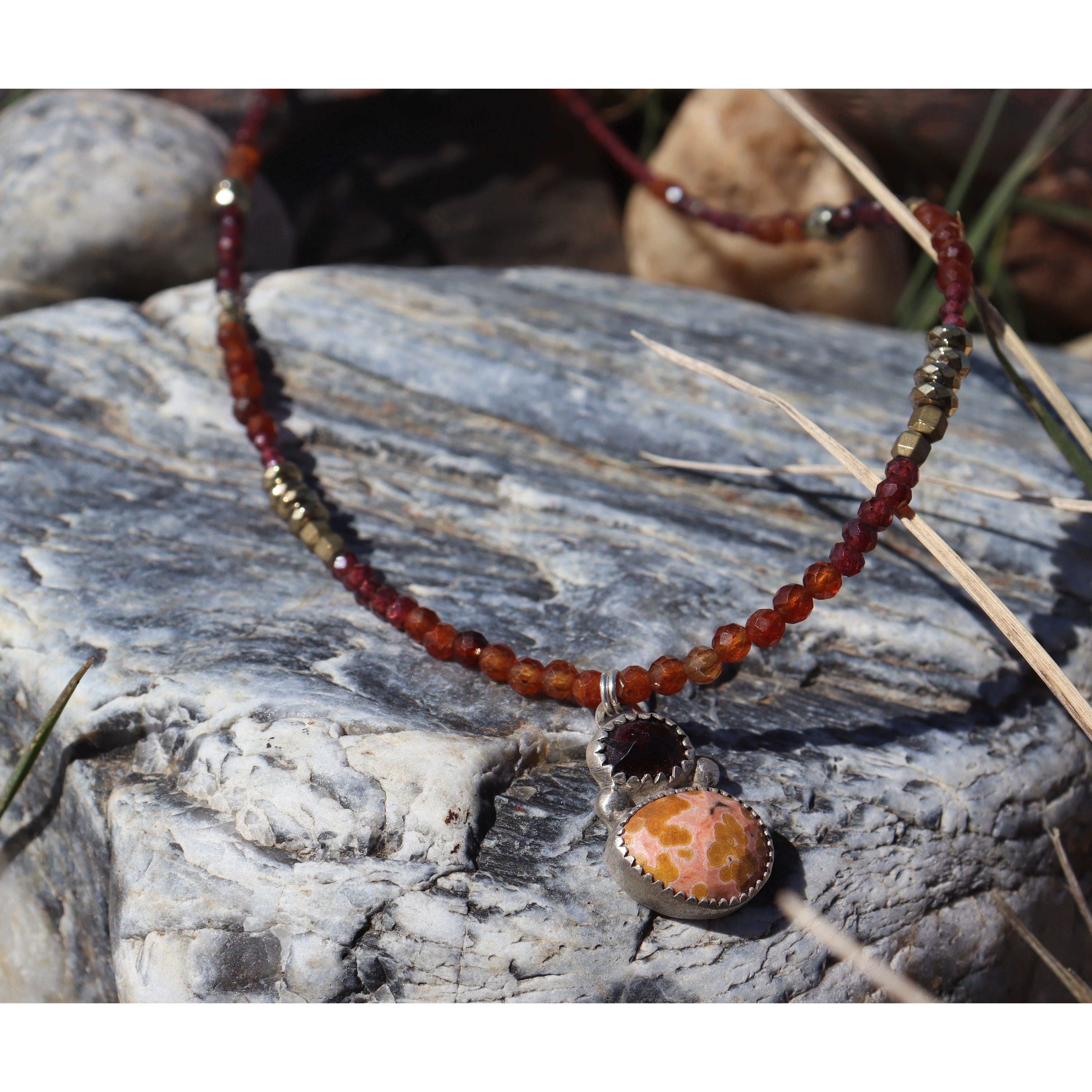 Ocean Jasper and Garnet