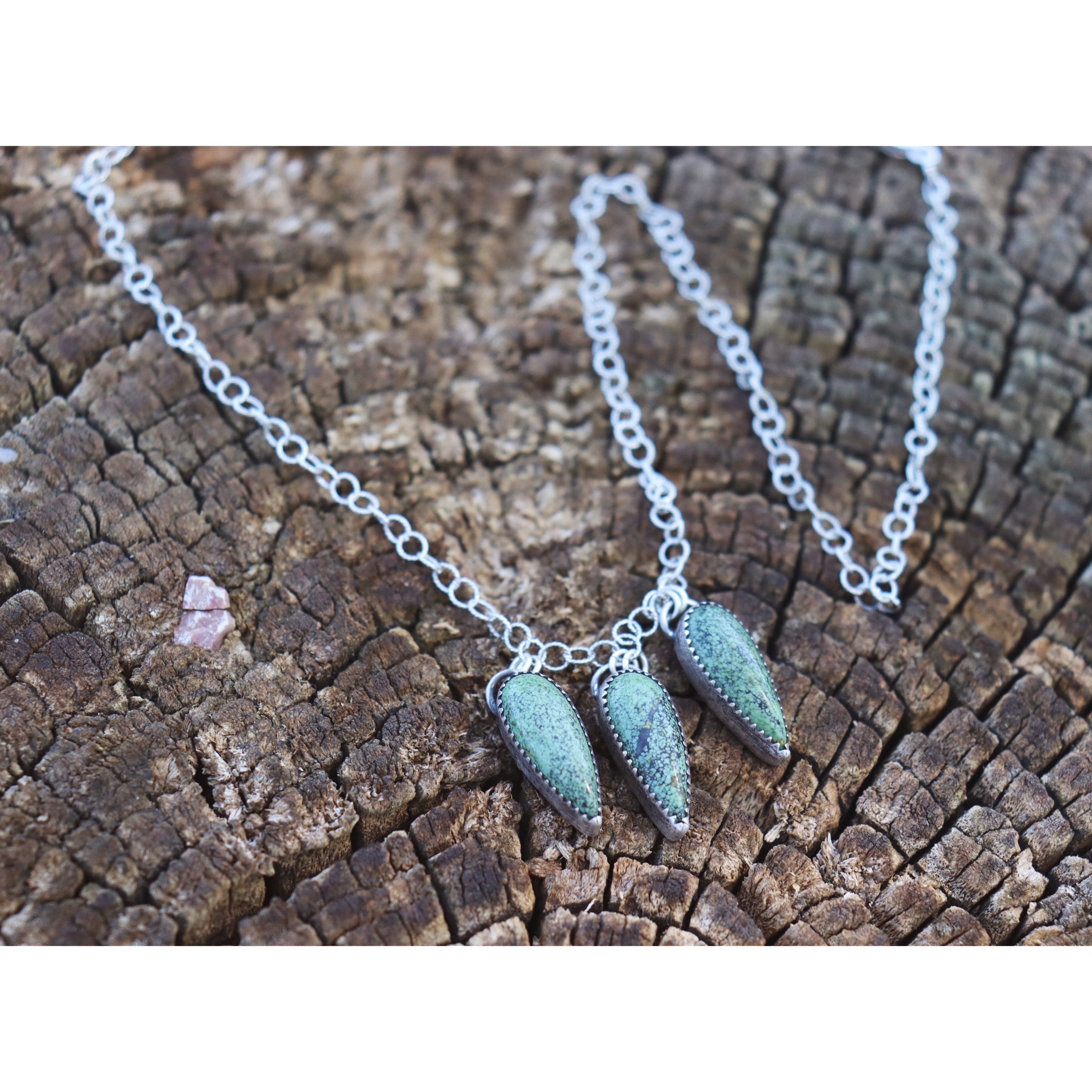 Three Turquoise Teardrops