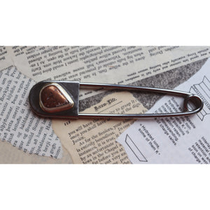 Copper on Brass Safety Pin