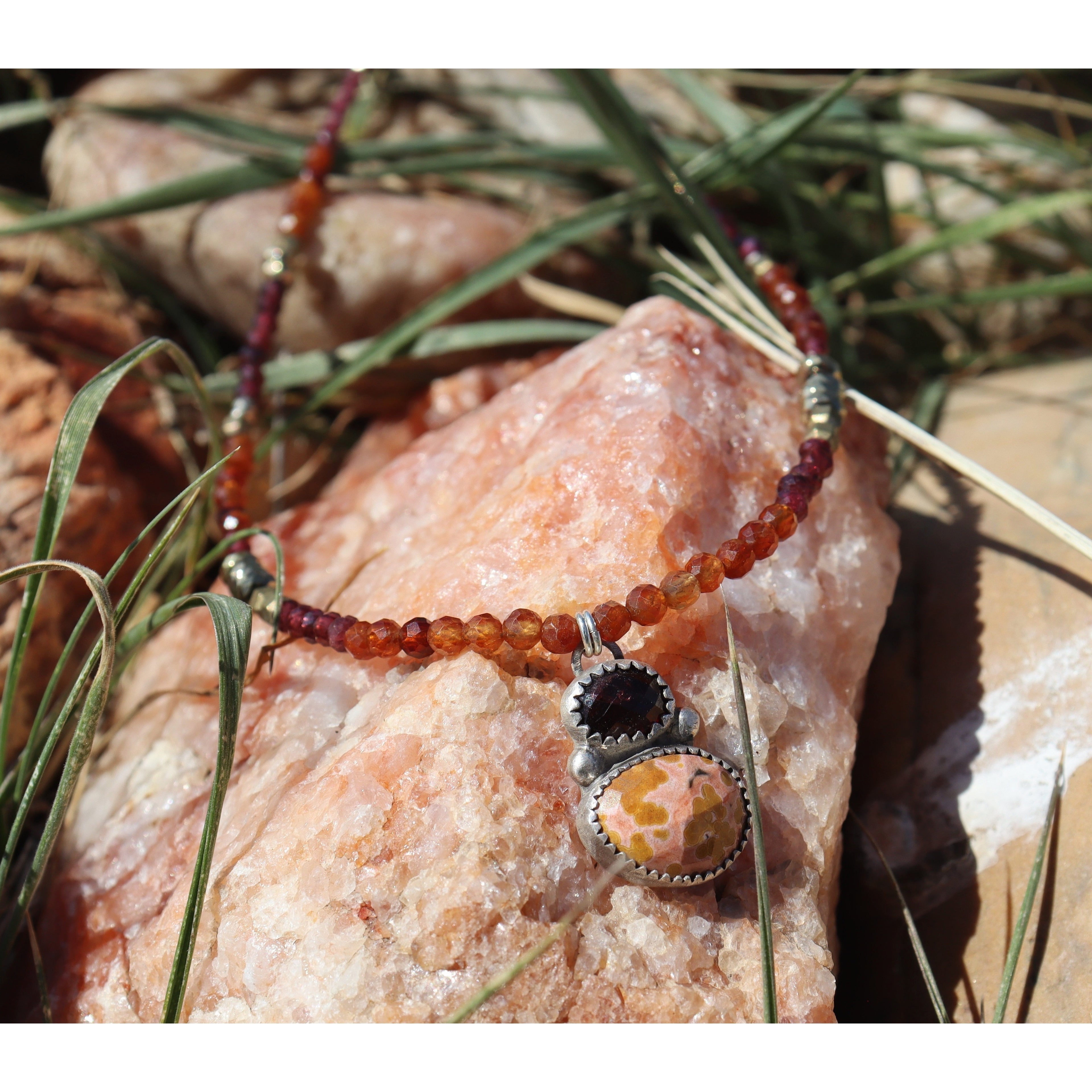Ocean Jasper and Garnet