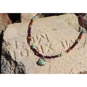 Turquoise Garnet and Citrine