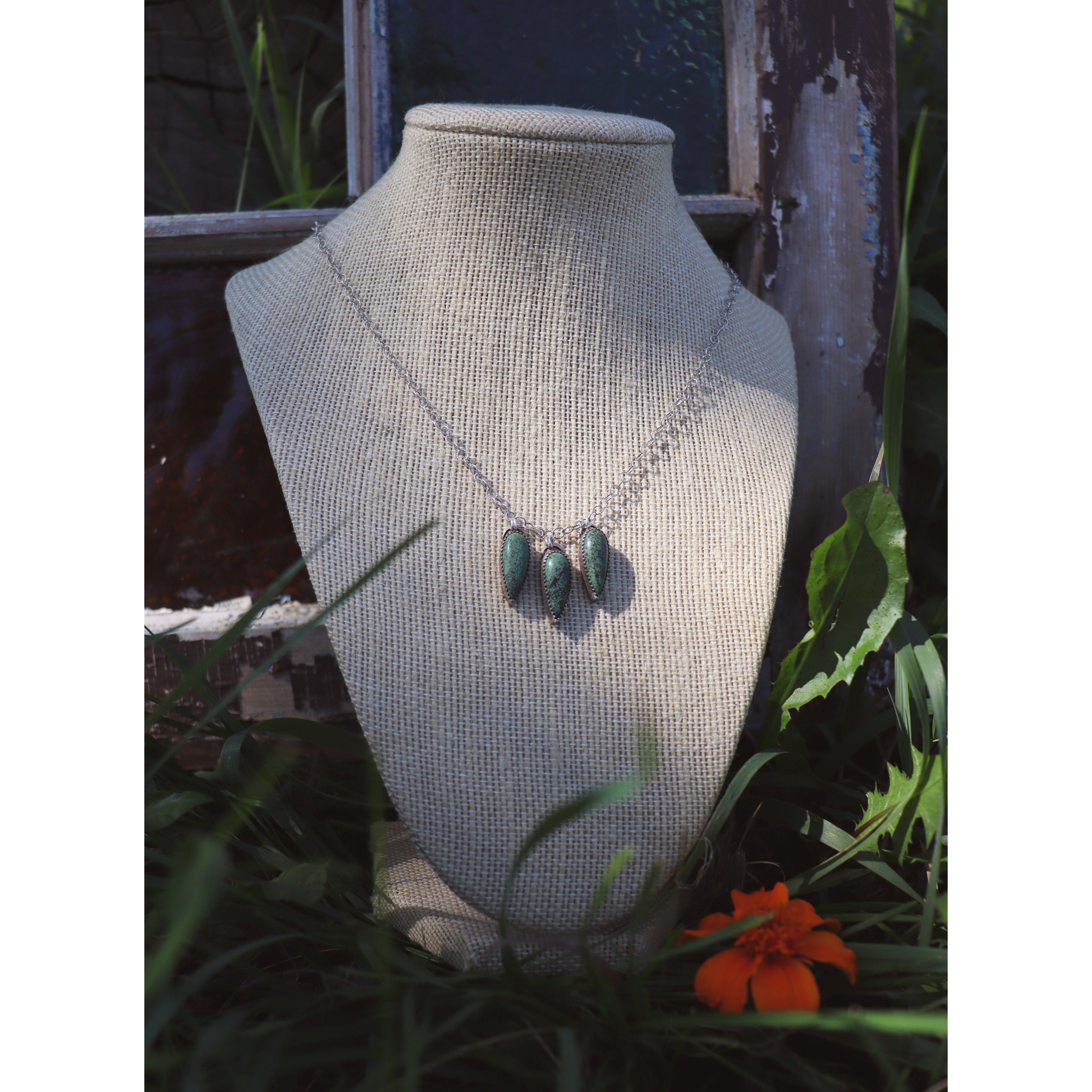 Three Turquoise Teardrops