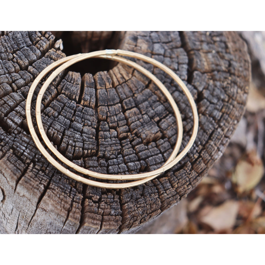 Textured Brass Bangles
