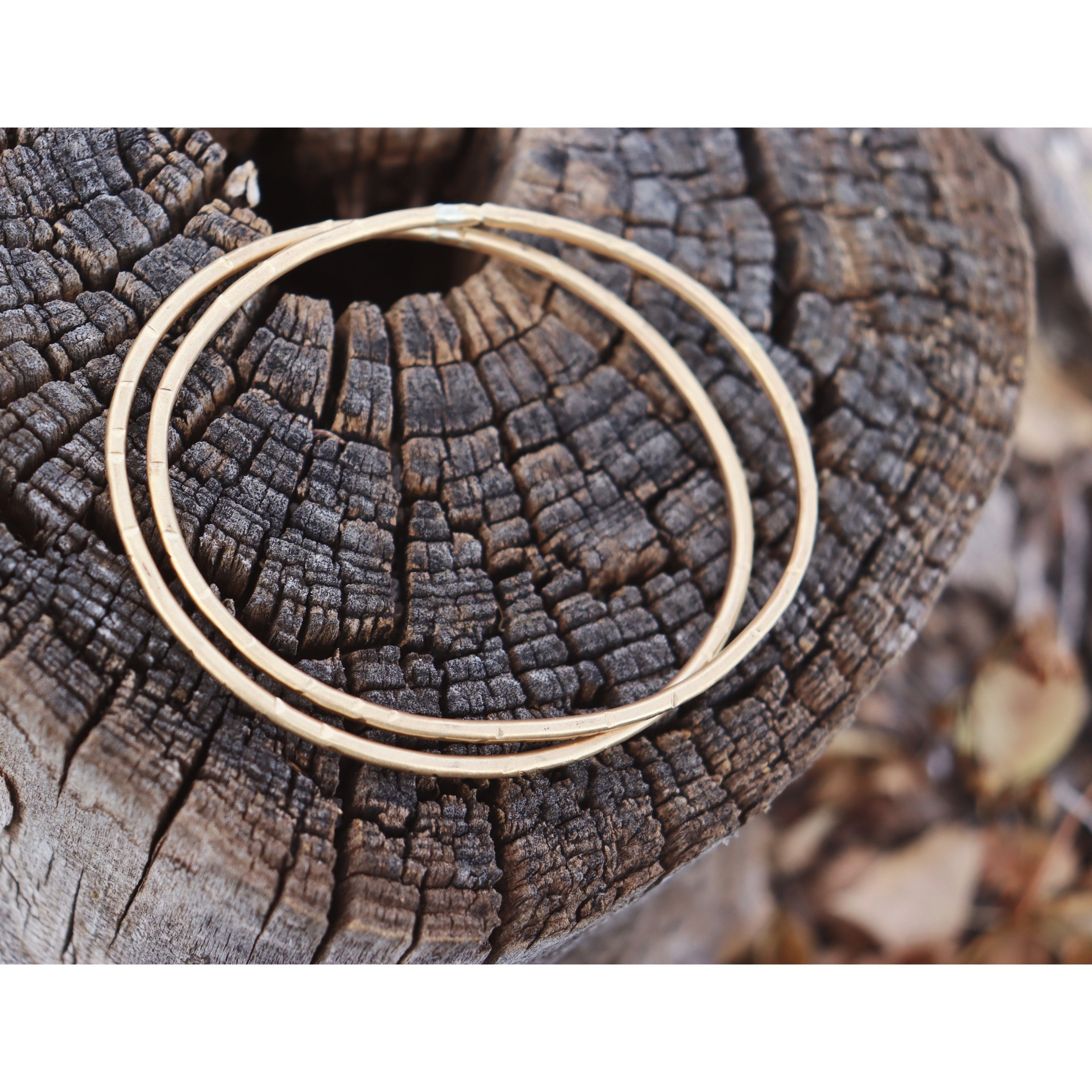 Textured Brass Bangles