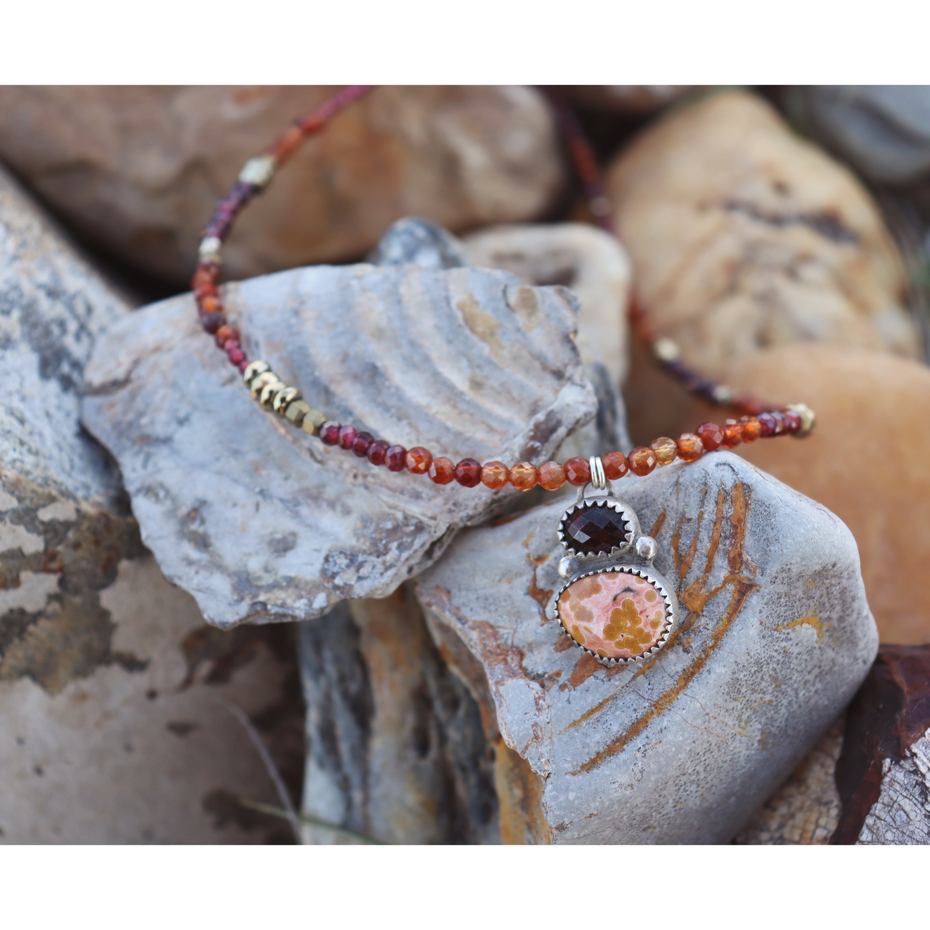 Ocean Jasper and Garnet