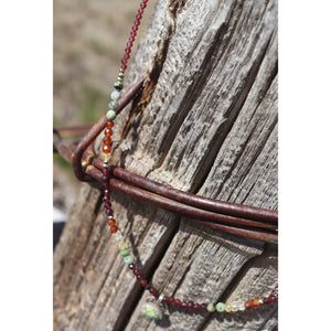 Turquoise Garnet and Citrine
