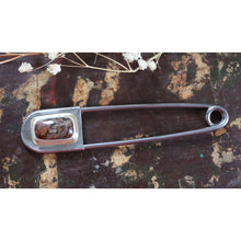 Load image into Gallery viewer, Agate Safety Pin