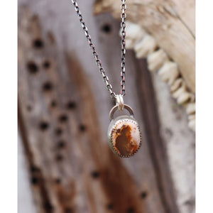 Mexican Fire Opal Necklace