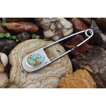 Load image into Gallery viewer, Turquoise Safety Pin