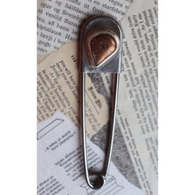 Load image into Gallery viewer, Copper on Brass Safety Pin