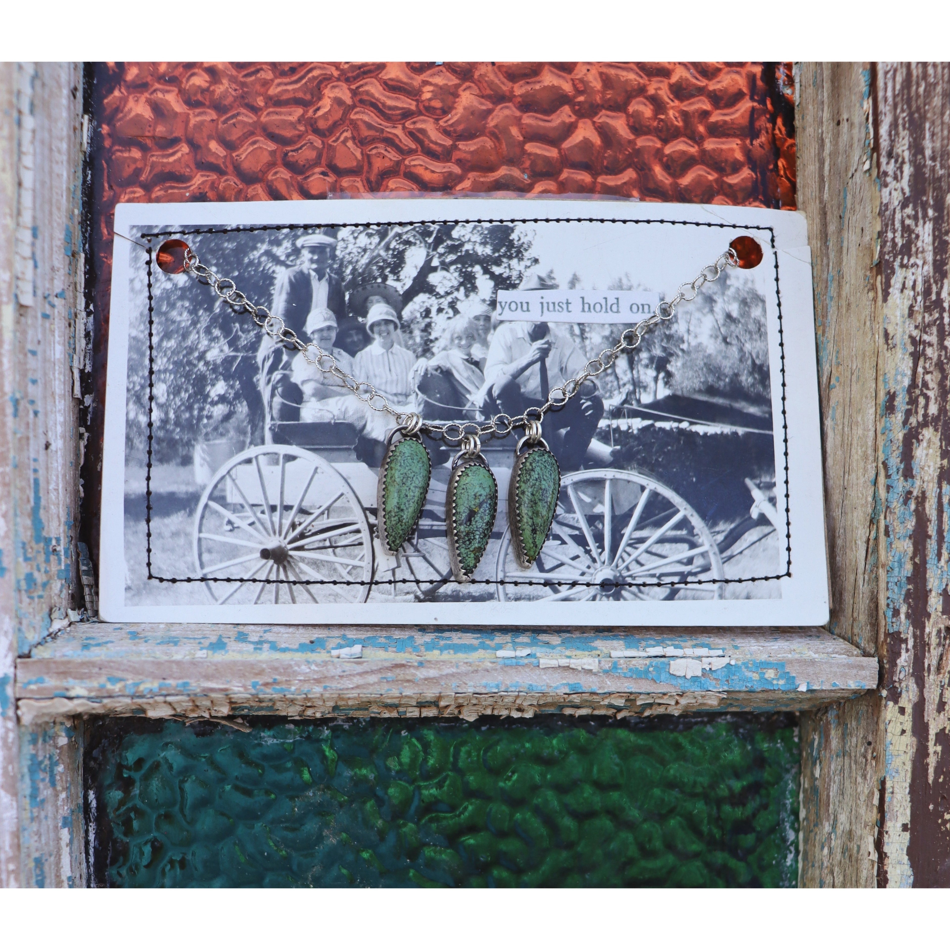 Three Turquoise Teardrops