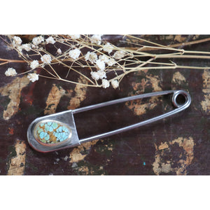 Turquoise Safety Pin