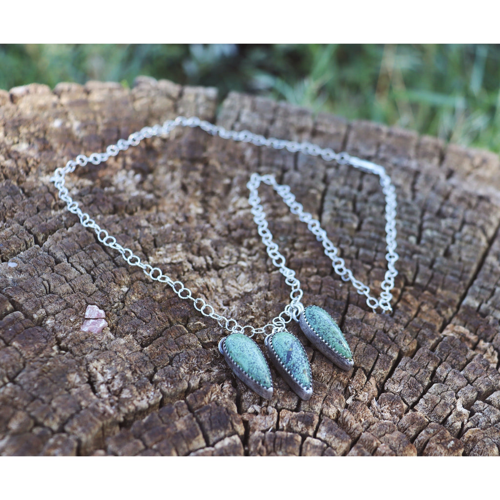 Three Turquoise Teardrops