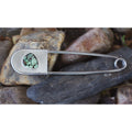 Turquoise and Silver Safety pin