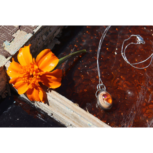 Fire Opal Bubbles