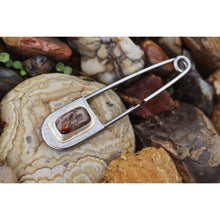 Load image into Gallery viewer, Agate Safety Pin