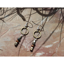 Load image into Gallery viewer, Brass Circles And Turquoise