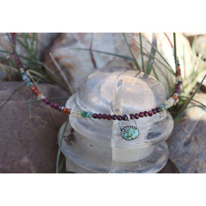 Turquoise Garnet and Citrine