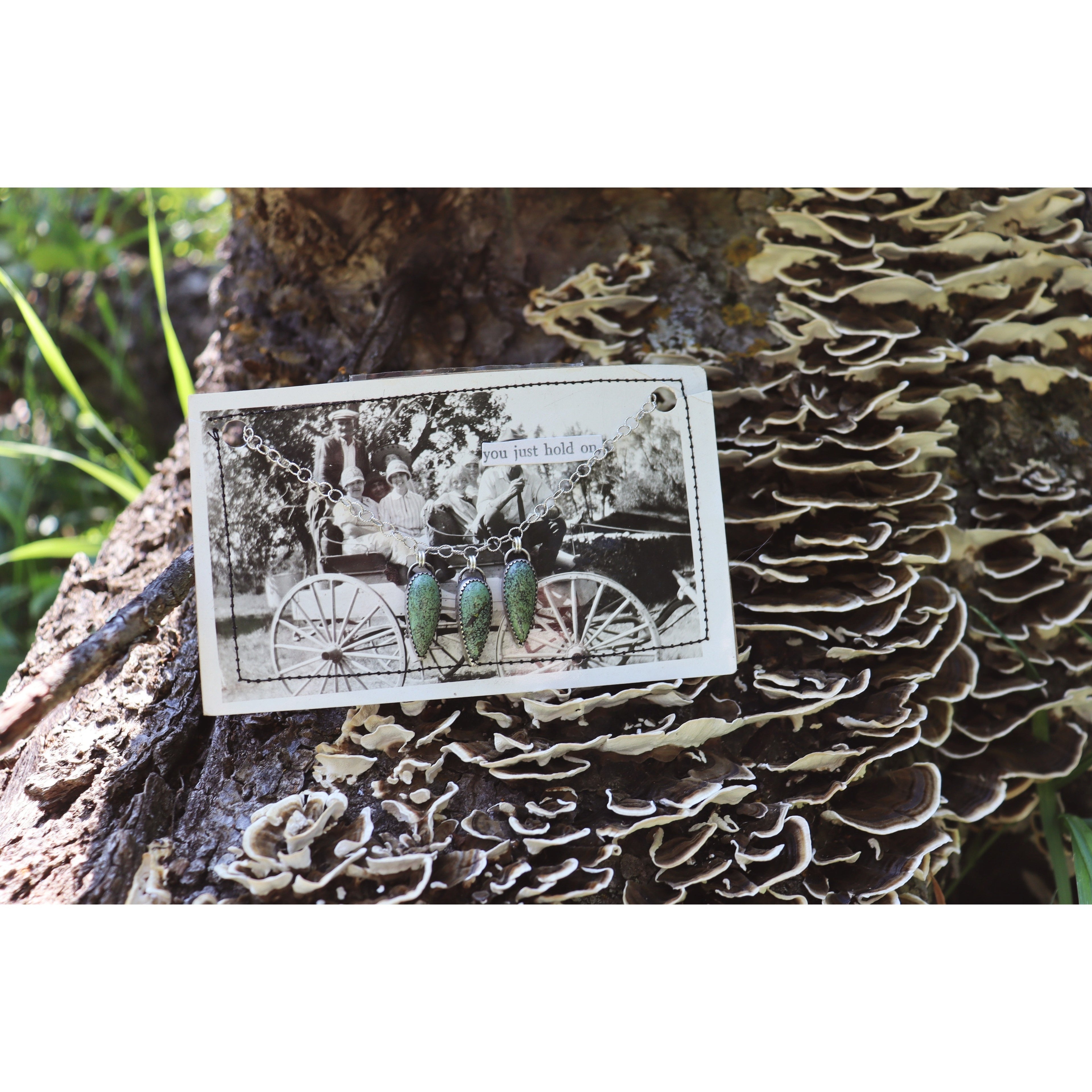 Three Turquoise Teardrops