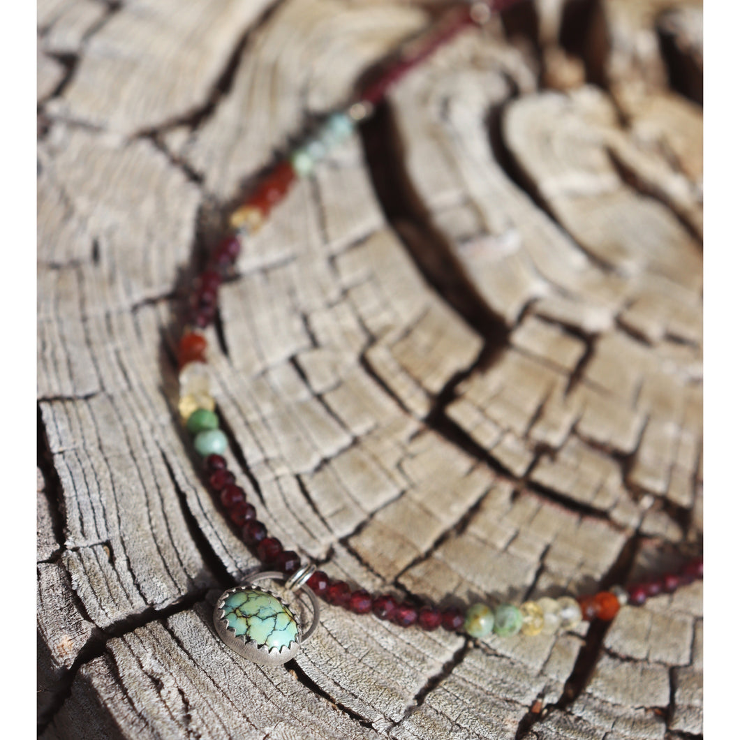 Turquoise Garnet and Citrine