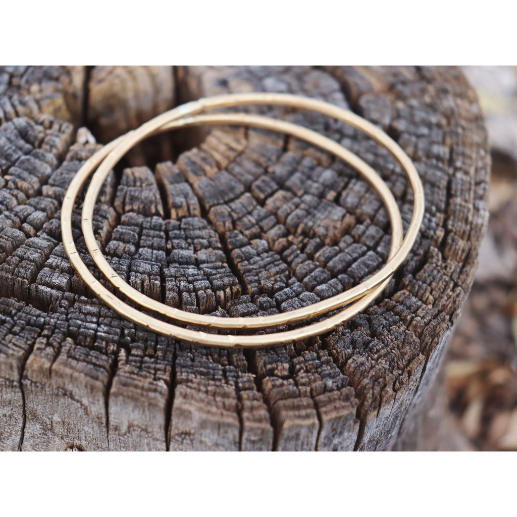 Textured Brass Bangles